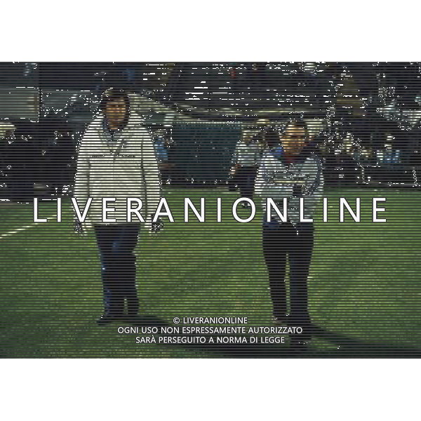 RETROSPETTIVA CLAUDIO GARELLA CALCIATORE NELLA FOTO CLAUDIO GARELLA CON OSVALDO BAGNOLI AG ALDO LIVERANI SAS