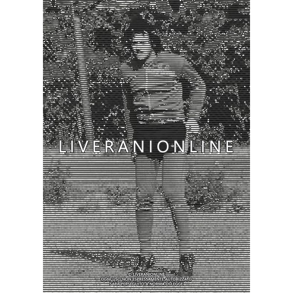 RETROSPETTIVA CLAUDIO GARELLA CALCIATORE NELLA FOTO CLAUDIO GARELLA CON LA MAGLIA DELLA SAMPDORIA AG ALDO LIVERANI SAS