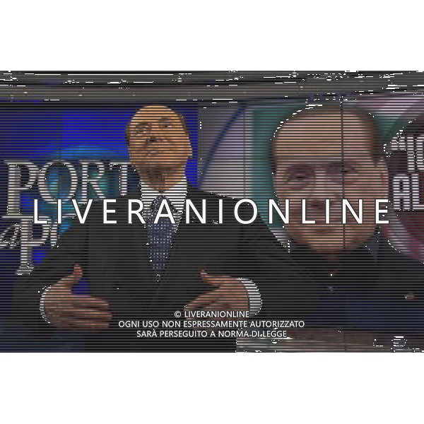 Silvio Berlusconi ospite della trasmissione TV \' Porta a Porta \' Roma - 25.05.2016 - Studi RAI Teulada - nella foto: Silvio Berlusconi / Ph. Corradetti - AGENZIA ALDO LIVERANI SAS