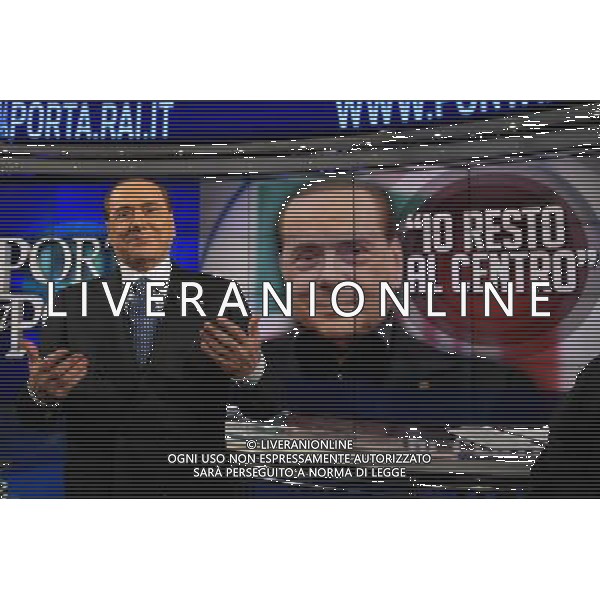 Silvio Berlusconi ospite della trasmissione TV \' Porta a Porta \' Roma - 25.05.2016 - Studi RAI Teulada - nella foto: Silvio Berlusconi / Ph. Corradetti - AGENZIA ALDO LIVERANI SAS