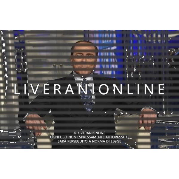 Silvio Berlusconi ospite della trasmissione TV \' Porta a Porta \' Roma - 25.05.2016 - Studi RAI Teulada - nella foto: Silvio Berlusconi / Ph. Corradetti - AGENZIA ALDO LIVERANI SAS