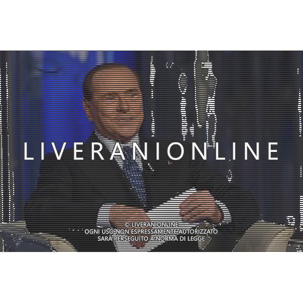 Silvio Berlusconi ospite della trasmissione TV \' Porta a Porta \' Roma - 25.05.2016 - Studi RAI Teulada - nella foto: Silvio Berlusconi / Ph. Corradetti - AGENZIA ALDO LIVERANI SAS