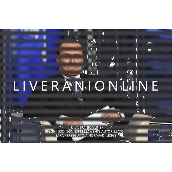 Silvio Berlusconi ospite della trasmissione TV \' Porta a Porta \' Roma - 25.05.2016 - Studi RAI Teulada - nella foto: Silvio Berlusconi / Ph. Corradetti - AGENZIA ALDO LIVERANI SAS