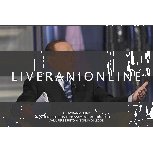 Silvio Berlusconi ospite della trasmissione TV \' Porta a Porta \' Roma - 25.05.2016 - Studi RAI Teulada - nella foto: Silvio Berlusconi / Ph. Corradetti - AGENZIA ALDO LIVERANI SAS
