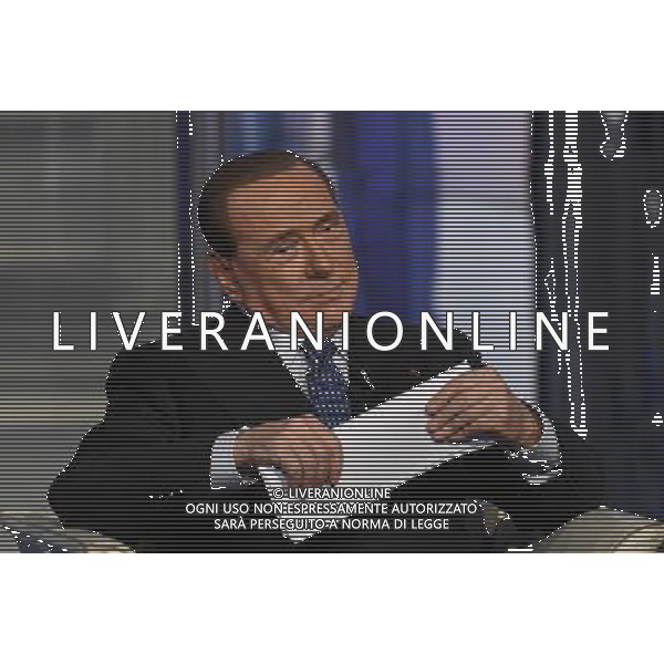 Silvio Berlusconi ospite della trasmissione TV \' Porta a Porta \' Roma - 25.05.2016 - Studi RAI Teulada - nella foto: Silvio Berlusconi / Ph. Corradetti - AGENZIA ALDO LIVERANI SAS