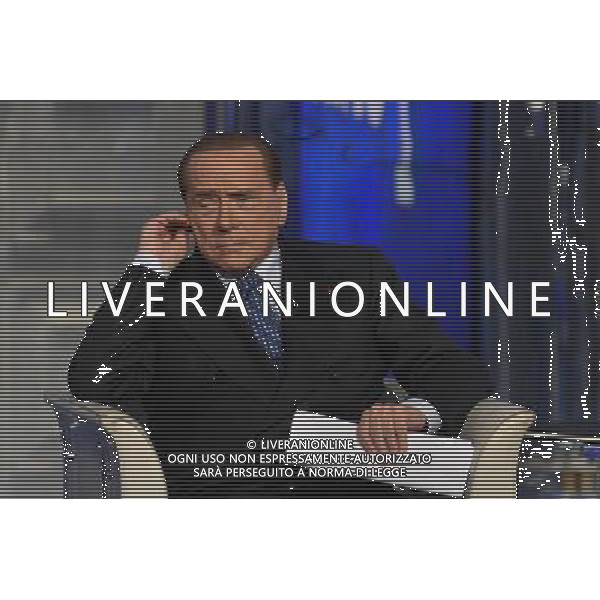 Silvio Berlusconi ospite della trasmissione TV \' Porta a Porta \' Roma - 25.05.2016 - Studi RAI Teulada - nella foto: Silvio Berlusconi / Ph. Corradetti - AGENZIA ALDO LIVERANI SAS