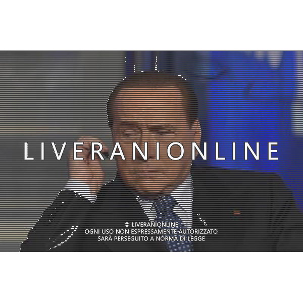 Silvio Berlusconi ospite della trasmissione TV \' Porta a Porta \' Roma - 25.05.2016 - Studi RAI Teulada - nella foto: Silvio Berlusconi / Ph. Corradetti - AGENZIA ALDO LIVERANI SAS