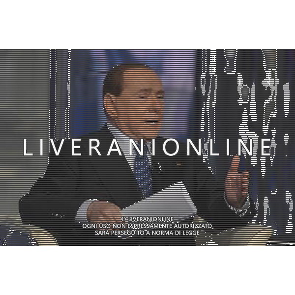 Silvio Berlusconi ospite della trasmissione TV \' Porta a Porta \' Roma - 25.05.2016 - Studi RAI Teulada - nella foto: Silvio Berlusconi / Ph. Corradetti - AGENZIA ALDO LIVERANI SAS
