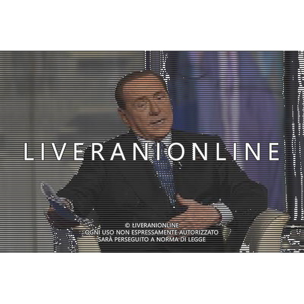 Silvio Berlusconi ospite della trasmissione TV \' Porta a Porta \' Roma - 25.05.2016 - Studi RAI Teulada - nella foto: Silvio Berlusconi / Ph. Corradetti - AGENZIA ALDO LIVERANI SAS