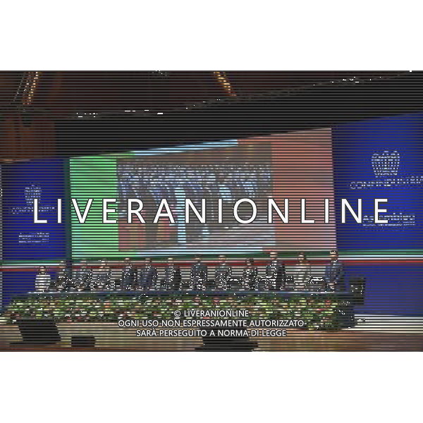 Assemblea Confindustria - Roma 26.05.2016 - Auditorium Parco della Musica - nella foto: Il tavolo della presidenza / Ph. Corradetti - AGENZIA ALDO LIVERANI SAS