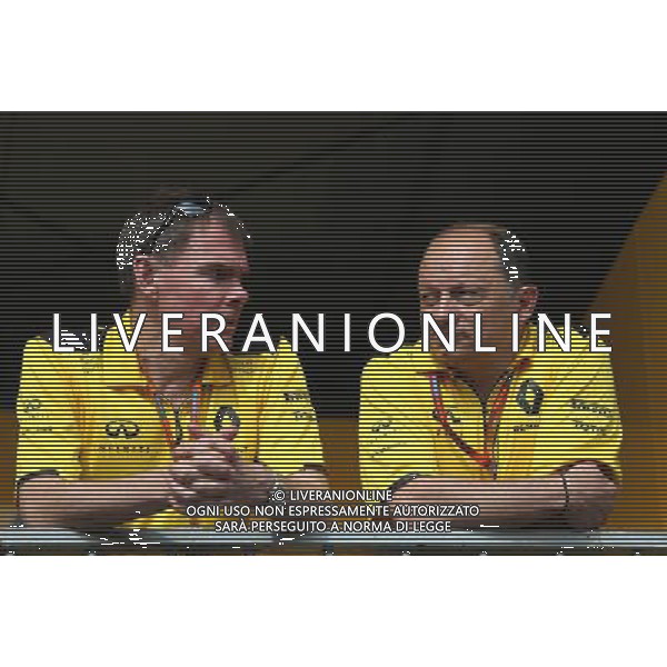 Alan Permane (GBR), Renault Sport F1 Team nd Frederic Vasseur (FRA), Renault Sport F1 Team, Racing Director 26.05.2016. Formula 1 World Championship, Rd 6, Monaco Grand Prix, Monte Carlo, Monaco, Practice Day. AG ALDO LIVERANI SAS ONLY ITALY