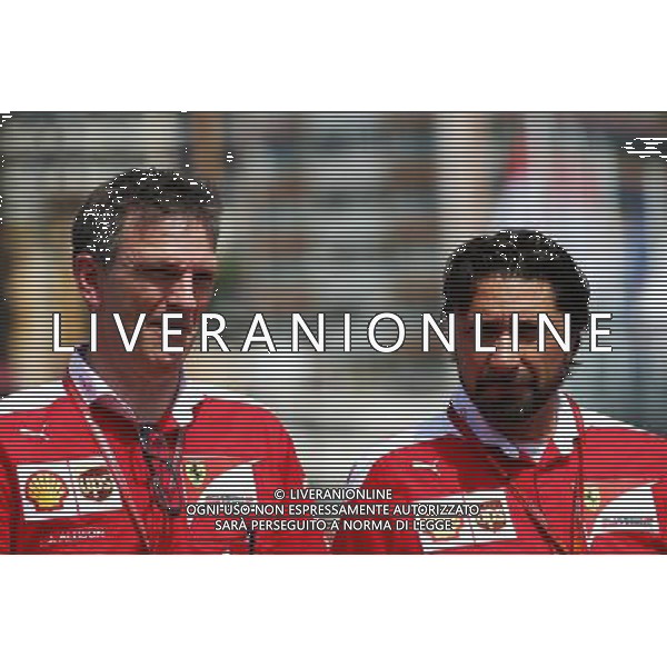 James Allison (GBR) Ferrari Chassis Technical Director (Left). 26.05.2016. Formula 1 World Championship, Rd 6, Monaco Grand Prix, Monte Carlo, Monaco, Practice Day. AG ALDO LIVERANI SAS ONLY ITALY