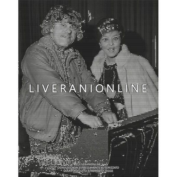 Lino Toffolo attore, cantautore e cabarettista italiano - Retrospettiva nella foto con Wilma De Angelis © Archivio / AGENZIA ALDO LIVERANI SAS