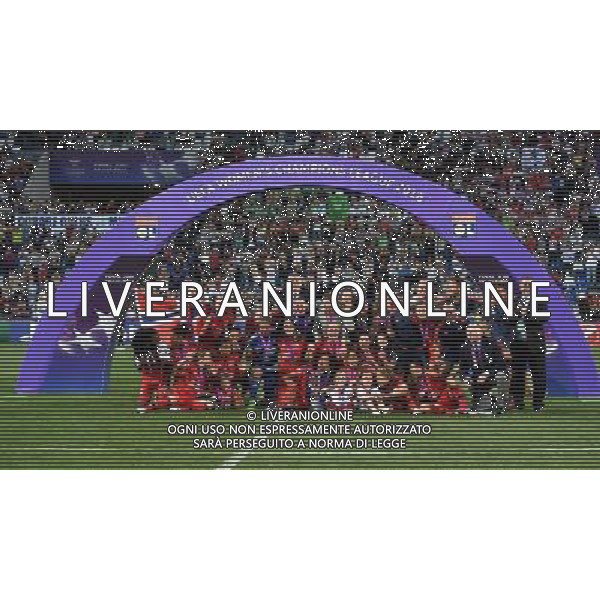 UEFA Women\'s Champions League 2015/2016 Finale Reggio Emilia - 26.05.2016 Wolfsburg-Lione Nella Foto:la festa delle giocatrici del lione con la coppa /Ph.Vitez-Ag. Aldo Liverani