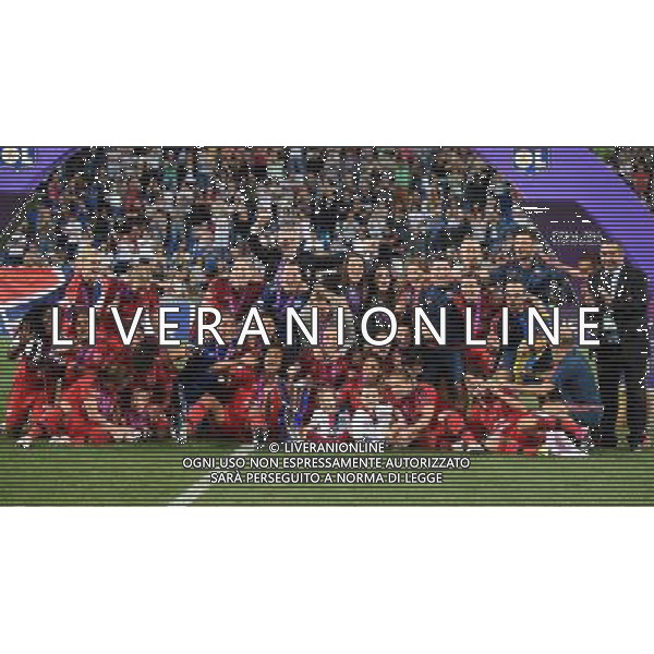 UEFA Women\'s Champions League 2015/2016 Finale Reggio Emilia - 26.05.2016 Wolfsburg-Lione Nella Foto:la festa delle giocatrici del lione con la coppa /Ph.Vitez-Ag. Aldo Liverani