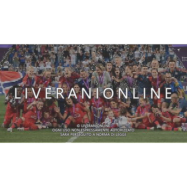 UEFA Women\'s Champions League 2015/2016 Finale Reggio Emilia - 26.05.2016 Wolfsburg-Lione Nella Foto:la festa delle giocatrici del lione con la coppa /Ph.Vitez-Ag. Aldo Liverani