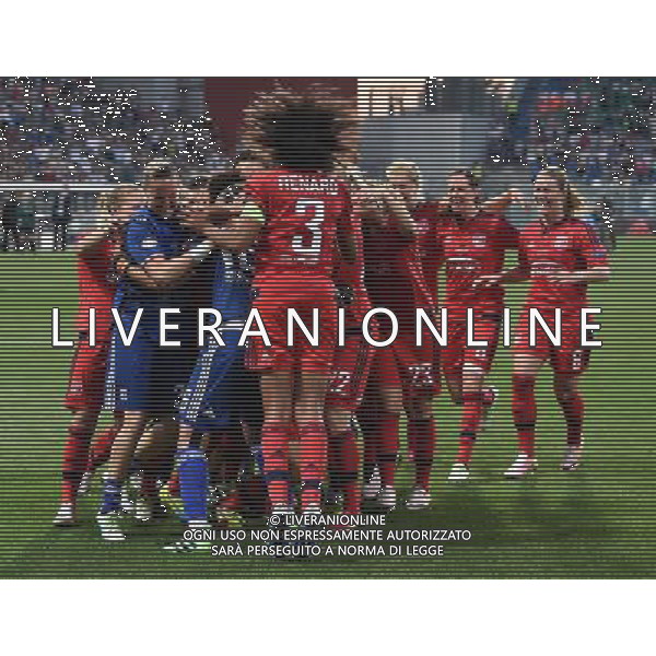 UEFA Women\'s Champions League 2015/2016 Finale Reggio Emilia - 26.05.2016 Wolfsburg-Lione Nella Foto:l\'esultanza delle ragazze del lione dopo l\'ultimo rigore /Ph.Vitez-Ag. Aldo Liverani