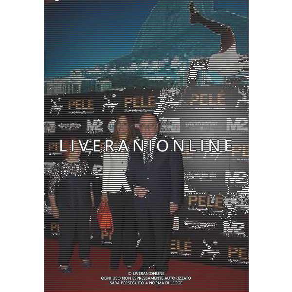 Milano ( MI ) 26/03/2016 Cinema The Space Odeon presentazione del film PelË Nella foto: Adriano Galliani con la moglie PH Lauro Montagnini AG ALDO LIVERANI SAS