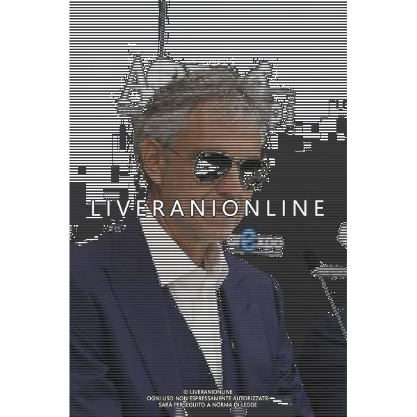 Arese ( MI ) 24/05/2015 Confernza stampa per l\'evento benefico \' Bocelli and Zanetti Night \' Nella foto: Andrea Bocelli PH Lauro Montagnini AG ALDO LIVERANI SAS