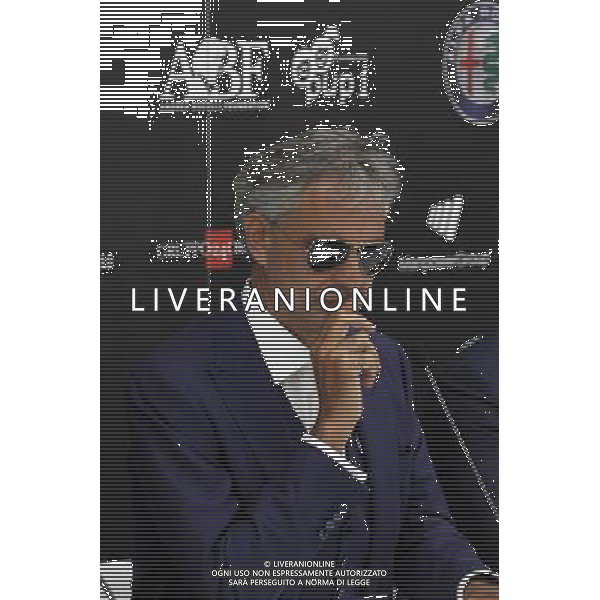 Arese ( MI ) 24/05/2015 Confernza stampa per l\'evento benefico \' Bocelli and Zanetti Night \' Nella foto: Andrea Bocelli PH Lauro Montagnini AG ALDO LIVERANI SAS