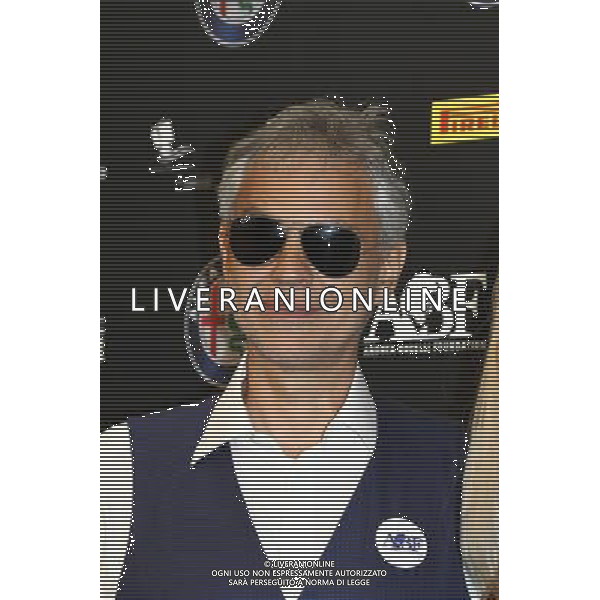 Arese ( MI ) 24/05/2015 Confernza stampa per l\'evento benefico \' Bocelli and Zanetti Night \' Nella foto: Andrea Bocelli PH Lauro Montagnini AG ALDO LIVERANI SAS