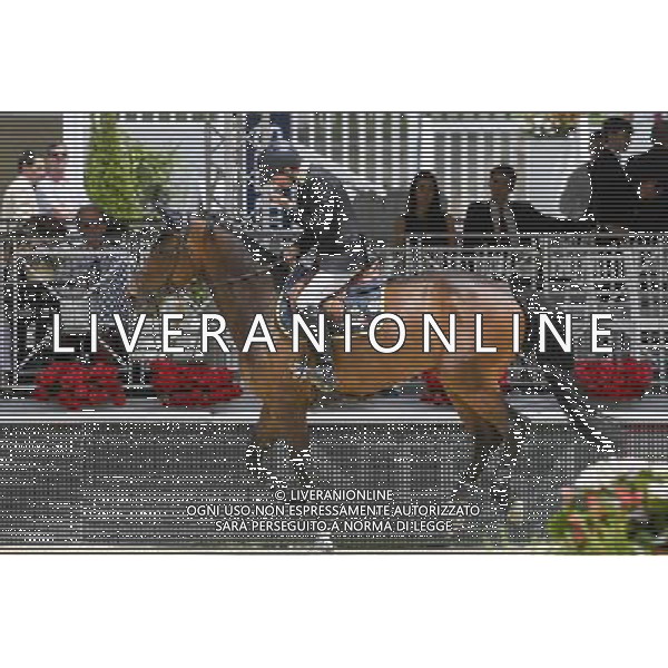 84 CSIO Roma Piazza di Siena - Roma 27.05.2016 - nella foto: Filippo Moyersoen (ITA) si tocca il volto dopo la caduta / Ph. Corradetti - AGENZIA ALDO LIVERANI SAS