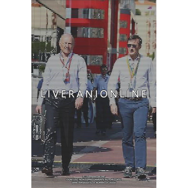 Ron Dennis (GBR) McLaren Executive Chairman (Left). 28.05.2016. Formula 1 World Championship, Rd 6, Monaco Grand Prix, Monte Carlo, Monaco, Qualifying Day. AG ALDO LIVERANI SAS ONLY ITALY 