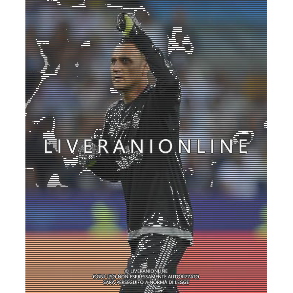 UEFA Champions League 2015/2016 Finale Milano - 28.05.2016 Real Madrid-Atletico Madrid Nella Foto:Keylor Navas esultanza dopo il gol di sergio ramos /Ph.Vitez-Ag. Aldo Liverani