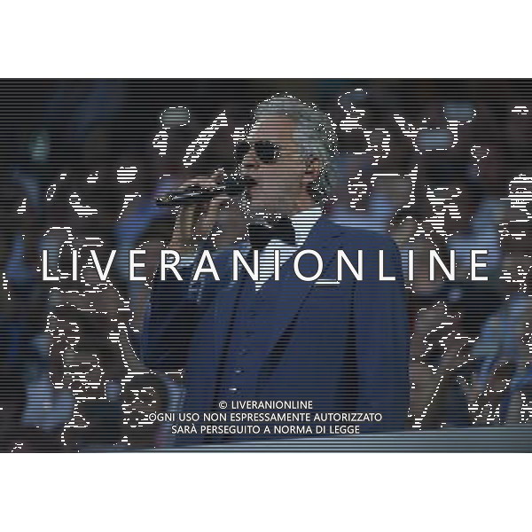 UEFA Champions League 2015/2016 Finale Milano - 28.05.2016 Real Madrid-Atletico Madrid Nella Foto:Andrea Bocelli /Ph.Vitez-Ag. Aldo Liverani