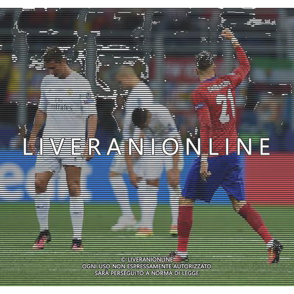 UEFA Champions League 2015/2016 Finale Milano - 28.05.2016 Real Madrid-Atletico Madrid Nella Foto:Yannick Carrasco esultanza dopo il gol del pareggio /Ph.Vitez-Ag. Aldo Liverani