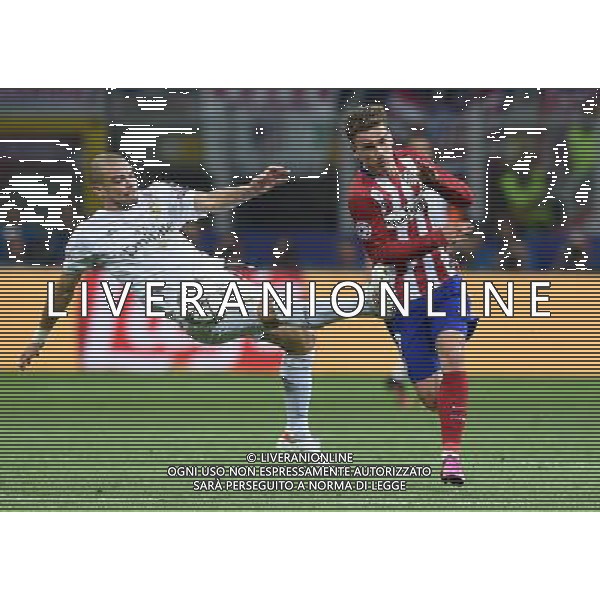 UEFA Champions League 2015/2016 Finale Milano - 28.05.2016 Real Madrid-Atletico Madrid Nella Foto:Antoine Griezmann e Pepe /Ph.Vitez-Ag. Aldo Liverani