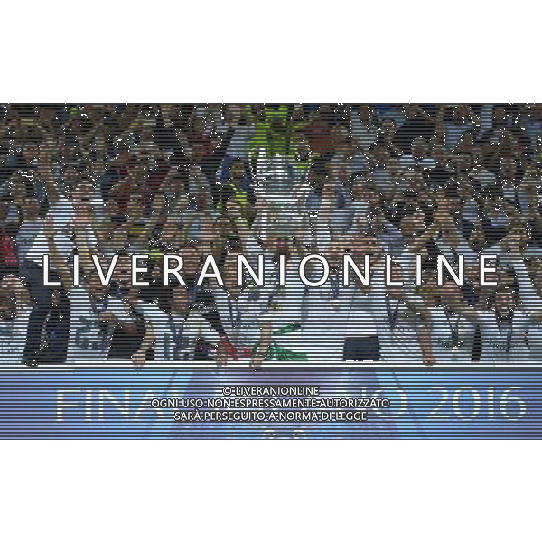 UEFA Champions League 2015/2016 Finale Milano - 28.05.2016 Real Madrid-Atletico Madrid Nella Foto:sergio ramos alza la coppa /Ph.Vitez-Ag. Aldo Liverani