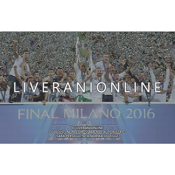 UEFA Champions League 2015/2016 Finale Milano - 28.05.2016 Real Madrid-Atletico Madrid Nella Foto:sergio ramos alza la coppa /Ph.Vitez-Ag. Aldo Liverani