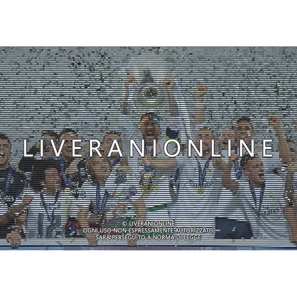 UEFA Champions League 2015/2016 Finale Milano - 28.05.2016 Real Madrid-Atletico Madrid Nella Foto:sergio ramos alza la coppa /Ph.Vitez-Ag. Aldo Liverani