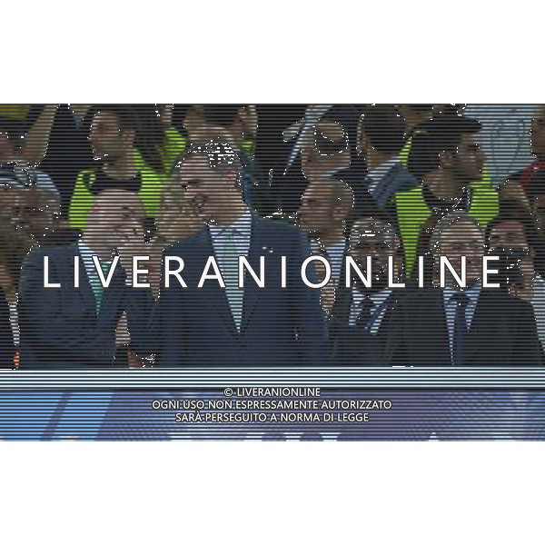 UEFA Champions League 2015/2016 Finale Milano - 28.05.2016 Real Madrid-Atletico Madrid Nella Foto:infantino il principe di spagna e perez /Ph.Vitez-Ag. Aldo Liverani