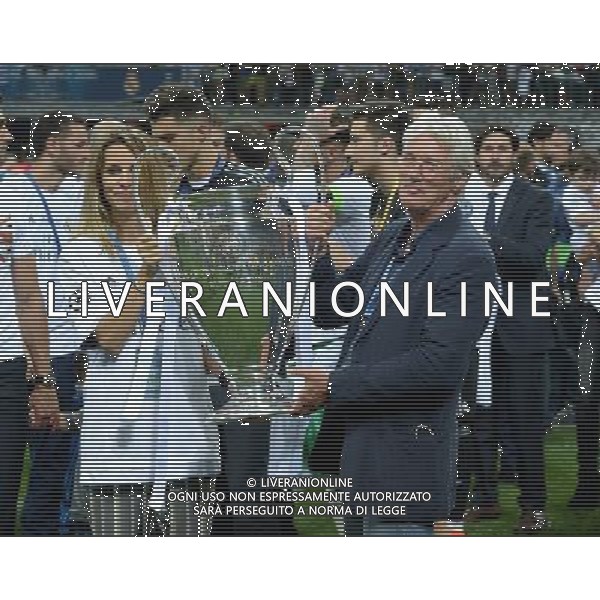 UEFA Champions League 2015/2016 Finale Milano - 28.05.2016 Real Madrid-Atletico Madrid Nella Foto:richard gere con la coppa /Ph.Vitez-Ag. Aldo Liverani