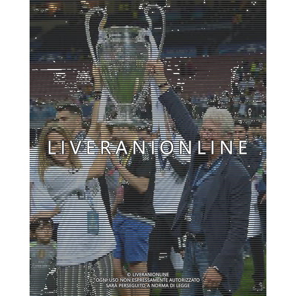 UEFA Champions League 2015/2016 Finale Milano - 28.05.2016 Real Madrid-Atletico Madrid Nella Foto:richard gere con la coppa /Ph.Vitez-Ag. Aldo Liverani