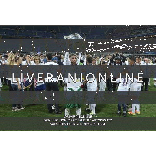UEFA Champions League 2015/2016 Finale Milano - 28.05.2016 Real Madrid-Atletico Madrid Nella Foto:sergio ramos con la coppa /Ph.Vitez-Ag. Aldo Liverani