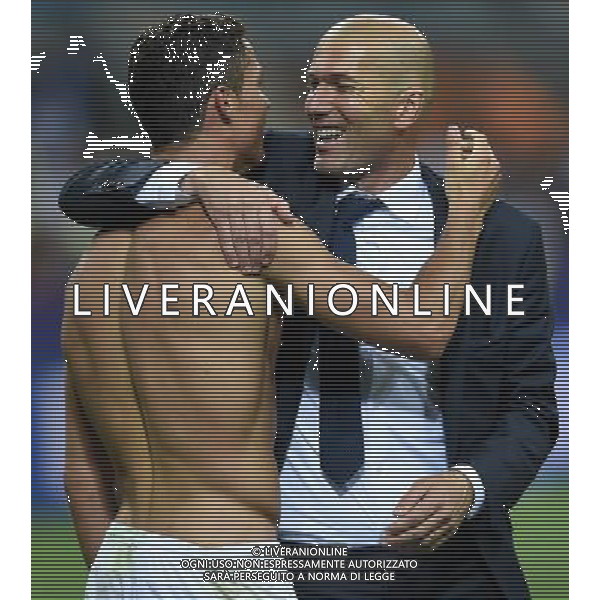 UEFA Champions League 2015/2016 Finale Milano - 28.05.2016 Real Madrid-Atletico Madrid Nella Foto:ronaldo esulta con zidane /Ph.Vitez-Ag. Aldo Liverani