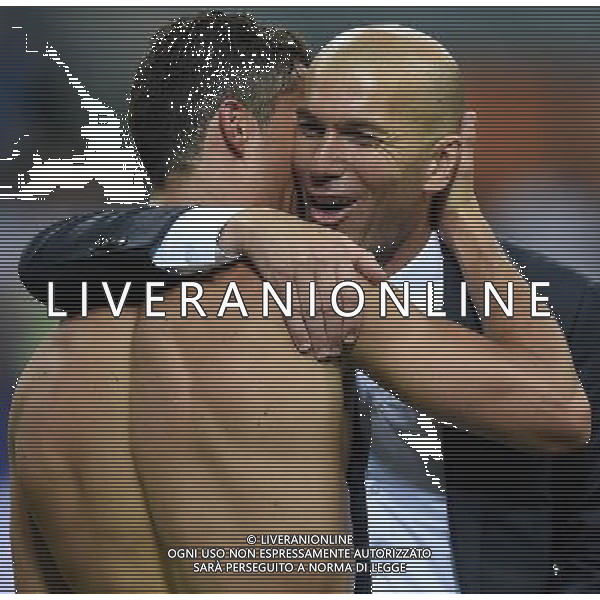 UEFA Champions League 2015/2016 Finale Milano - 28.05.2016 Real Madrid-Atletico Madrid Nella Foto:ronaldo esulta con zidane /Ph.Vitez-Ag. Aldo Liverani
