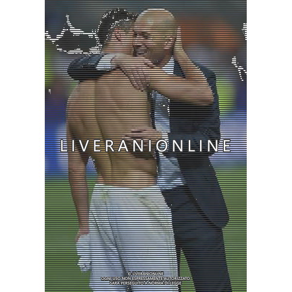 UEFA Champions League 2015/2016 Finale Milano - 28.05.2016 Real Madrid-Atletico Madrid Nella Foto:ronaldo esulta con zidane /Ph.Vitez-Ag. Aldo Liverani