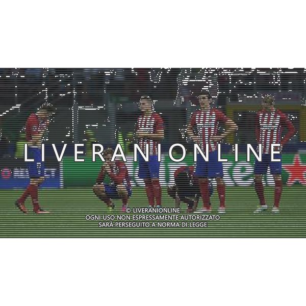 UEFA Champions League 2015/2016 Finale Milano - 28.05.2016 Real Madrid-Atletico Madrid Nella Foto:delusione dei giocatori dell\'atletico madrid /Ph.Vitez-Ag. Aldo Liverani