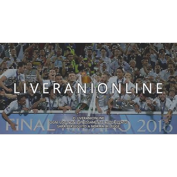 UEFA Champions League 2015/2016 Finale Milano - 28.05.2016 Real Madrid-Atletico Madrid Nella Foto:Premiazione Sergio Ramos alza la coppa /Ph.Vitez-Ag. Aldo Liverani