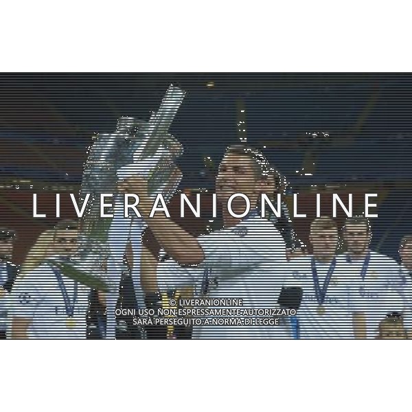 UEFA Champions League 2015/2016 Finale Milano - 28.05.2016 Real Madrid-Atletico Madrid Nella Foto:Cristiano Ronaldo con la coppa /Ph.Vitez-Ag. Aldo Liverani
