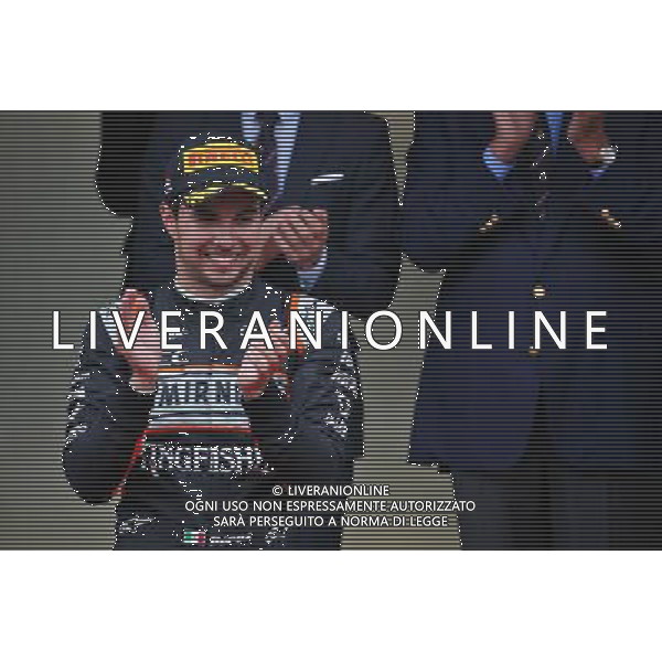 Sergio Perez (MEX) Sahara Force India F1 celebrates his third position on the podium. 29.05.2015. Formula 1 World Championship, Rd 6, Monaco Grand Prix, Monte Carlo, Monaco, Race Day. AG ALDO LIVERANI SAS ONLY ITALY