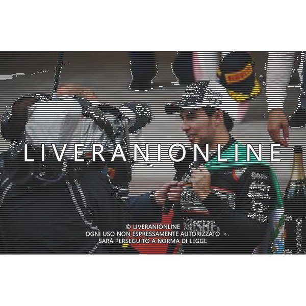 Sergio Perez (MEX) Sahara Force India F1 celebrates his third position at the podium. 29.05.2015. Formula 1 World Championship, Rd 6, Monaco Grand Prix, Monte Carlo, Monaco, Race Day. AG ALDO LIVERANI SAS ONLY ITALY