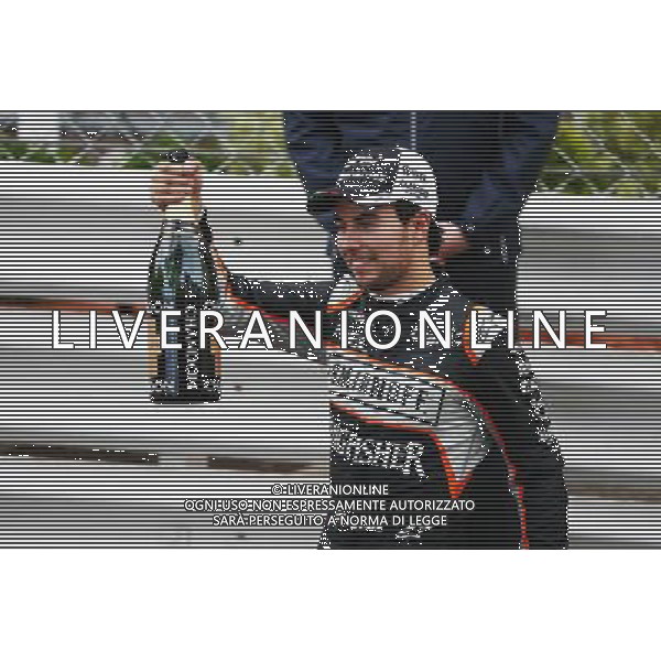 Sergio Perez (MEX) Sahara Force India F1 celebrates his third position at the podium. 29.05.2015. Formula 1 World Championship, Rd 6, Monaco Grand Prix, Monte Carlo, Monaco, Race Day. AG ALDO LIVERANI SAS ONLY ITALY
