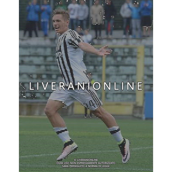 Campionato di Calcio Primavera TIM 2015/2016 \'Trofeo Giacinto Facchetti\' Quarti di Finale Sassuolo (MO) - 29.05.2016 Juventus-Empoli Nella Foto:pozzebon nicolo\' esultanza dopo il gol /Ph.Vitez-Ag. Aldo Liverani