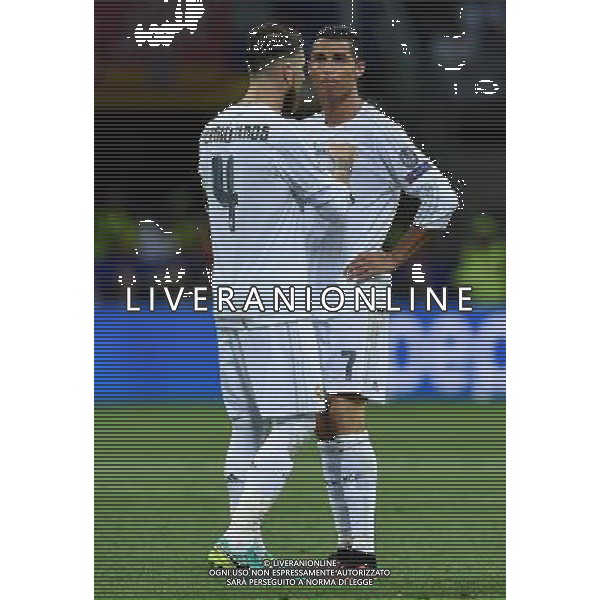 UEFA Champions League 2015/2016 Finale Milano - 28.05.2016 Real Madrid-Atletico Madrid Nella Foto:Cristiano Ronaldo e Sergio Ramos /Ph.Vitez-Ag. Aldo Liverani