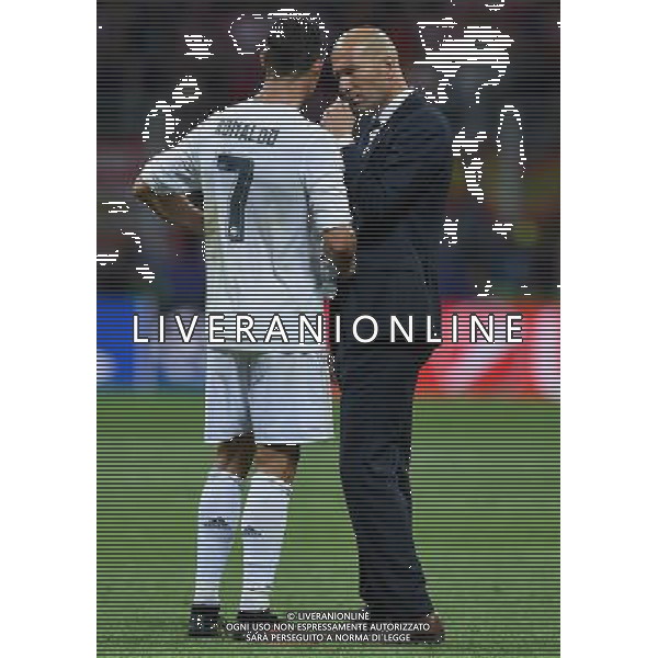 UEFA Champions League 2015/2016 Finale Milano - 28.05.2016 Real Madrid-Atletico Madrid Nella Foto:Cristiano Ronaldo e Zinedine Zidane /Ph.Vitez-Ag. Aldo Liverani